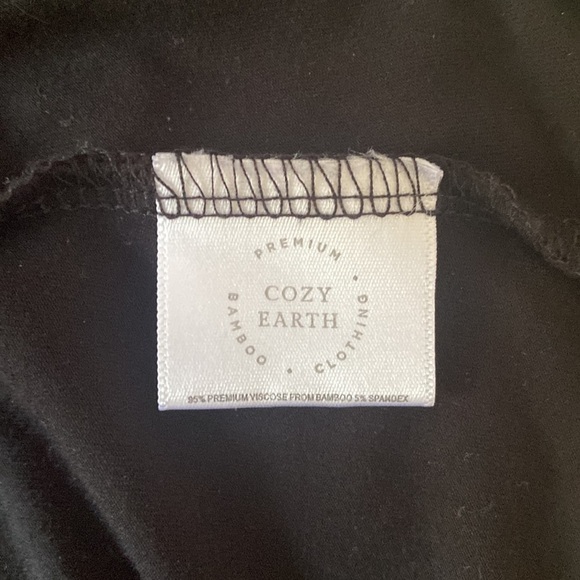 Cozy Earth Bamboo Black Robe XS - Picture 6 of 7